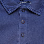 Памучна блуза за бебе за момиче синя Original Marines 169186 3