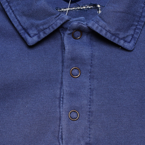 Памучна блуза за бебе за момиче синя Original Marines 169186 3