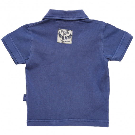 Памучна блуза за бебе за момиче синя Original Marines 169187 4