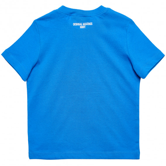 Памучна тениска за бебе за момче синя Original Marines 169271 4