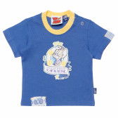 Памучна тениска за бебе за момче синя Original Marines 169283 