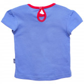 Памучна тениска за бебе за момиче в лилаво и розово Original Marines 169302 4