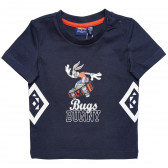 Памучна тениска за бебе за момче синя Original Marines 169383 