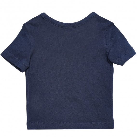 Памучна тениска за бебе за момче синя Original Marines 169390 4