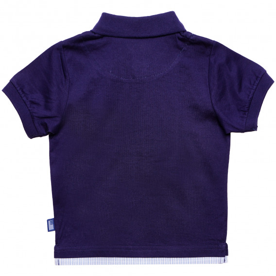 Памучна блуза за бебе за момче синя Original Marines 169430 4