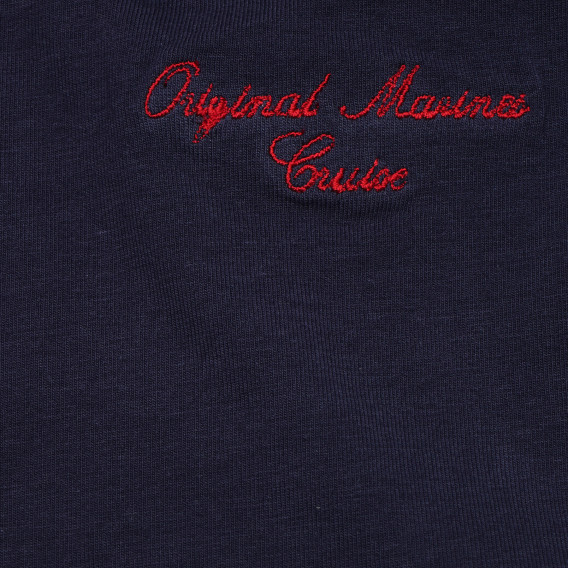 Памучна тениска за момиче синя Original Marines 169437 3