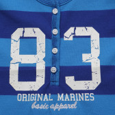 Памучна тениска за момиче синя Original Marines 169448 6