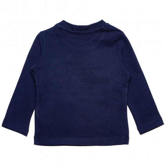 Памучна блуза за бебе за момче синя Original Marines 169462 8