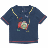 Памучна тениска за бебе за момче синя Original Marines 169515 5