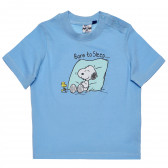 Памучна тениска за бебе за момче синя Original Marines 169567 4