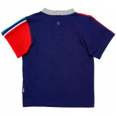 Памучна тениска за бебе за момче в синьо и червено Original Marines 169581 8