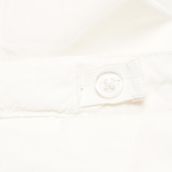 Памучен панталон за момиче бял Tape a l'oeil 169796 4