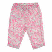 Памучни панталони за бебе за момиче розови Benetton 169825 