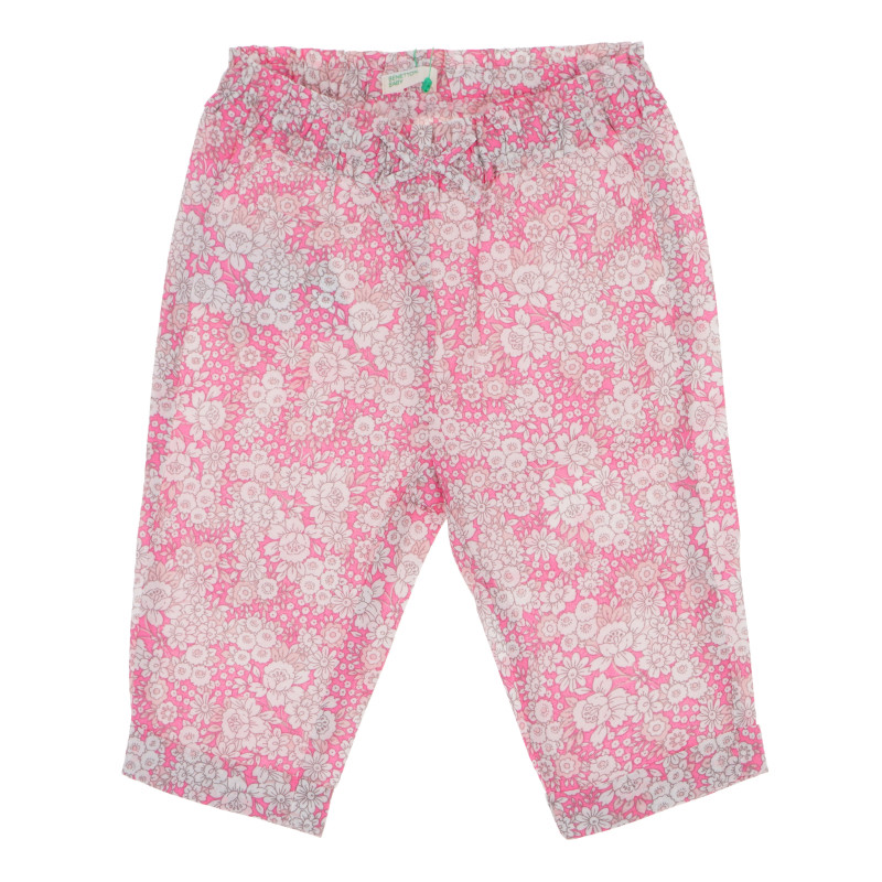 Памучни панталони за бебе за момиче розови  169825