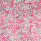 Памучни панталони за бебе за момиче розови Benetton 169826 2
