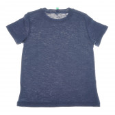 Памучна тениска за момче синя Benetton 169856 2