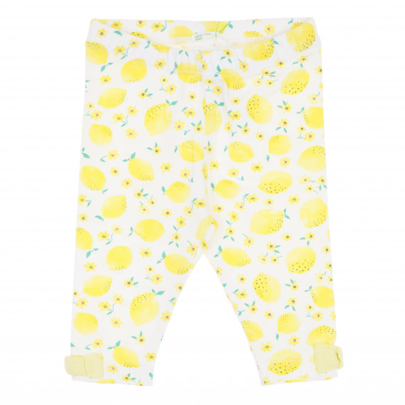 Панталони за бебе за момиче жълти Benetton 169866 