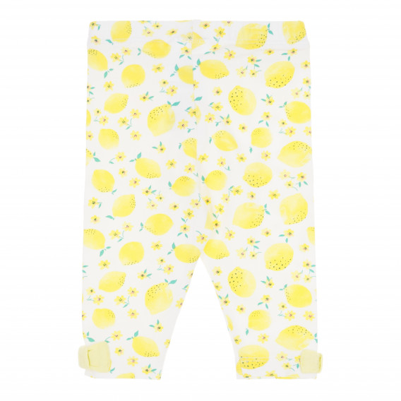 Панталони за бебе за момиче жълти Benetton 169869 4