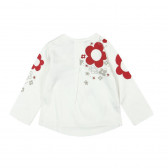 Памучна блуза на флорален принт с дълъг ръкав за момиче Boboli 170 2