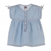 Памучна рокля за бебе за момиче синя Tape a l'oeil 170108 