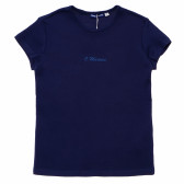 Памучна тениска за момиче синя Original Marines 170170 