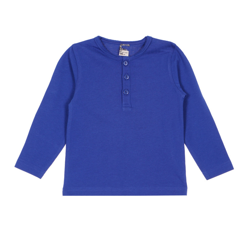 Памучна блуза за бебе за момче синя  170176