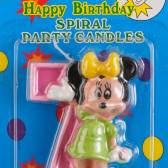 Свещичка Мини Маус цифра 7 за момиче Minnie Mouse 170253 2