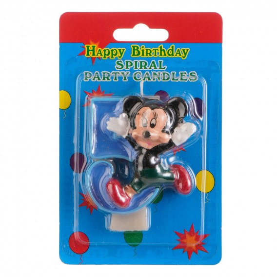 Свещичка Мики Маус цифра 5 за момче Mickey Mouse 170260 