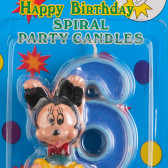 Свещичка Мики Маус цифра 6 за момче Mickey Mouse 170263 2