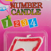 Свещичка с цифра 3  170313 2
