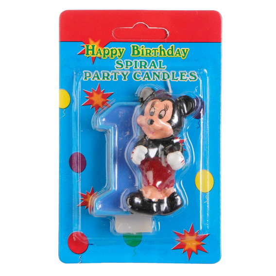 Свещичка Мики Маус цифра 1 за момче Mickey Mouse 170342 3