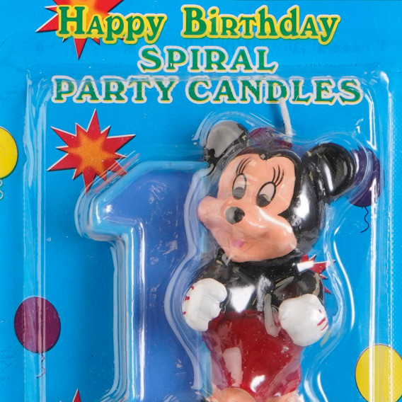 Свещичка Мики Маус цифра 1 за момче Mickey Mouse 170343 4