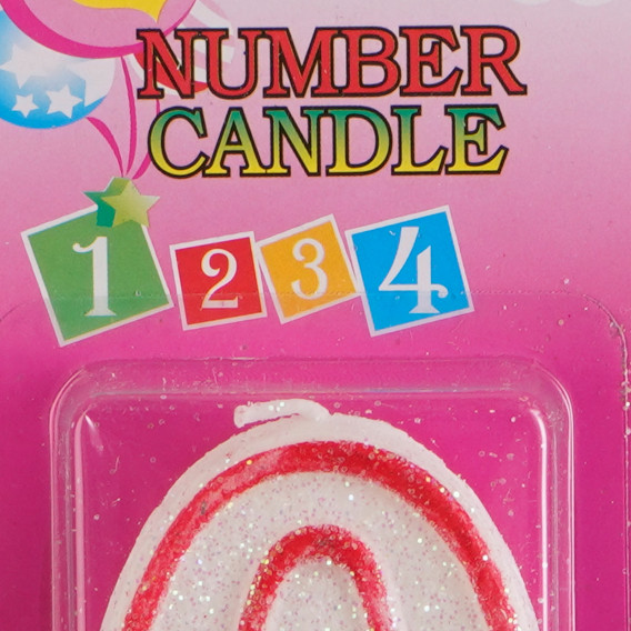 Свещичка с цифра 0  170345 2