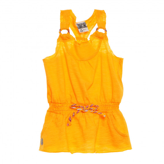 Памучна рокля за бебе за момиче жълта Tape a l'oeil 170404 
