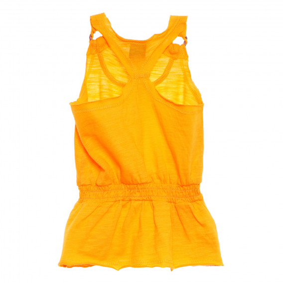 Памучна рокля за бебе за момиче жълта Tape a l'oeil 170407 4