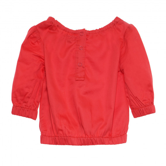 Памучна блуза за бебе за момиче червена Tape a l'oeil 170438 4