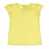 Памучна тениска за бебе за момиче жълта Tape a l'oeil 170455 