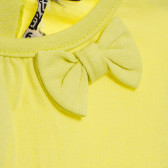 Памучна тениска за бебе за момиче жълта Tape a l'oeil 170456 2