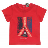 Памучна блуза за бебе за момче червена Tape a l'oeil 170463 