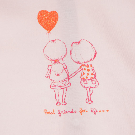 Памучна блуза за бебе за момиче розова Tape a l'oeil 170480 2