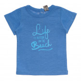 Памучна блуза за бебе за момче синя Tape a l'oeil 170517 