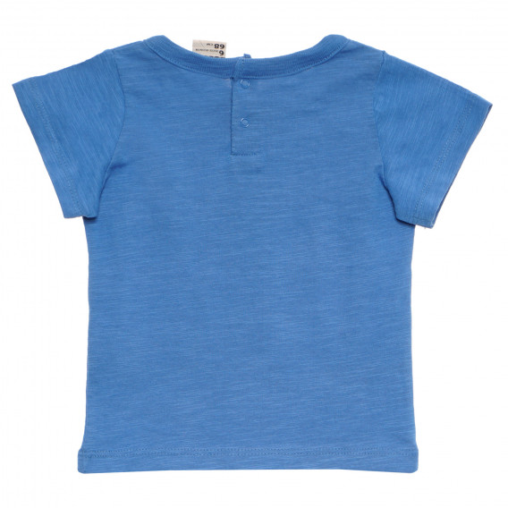 Памучна блуза за бебе за момче синя Tape a l'oeil 170520 4