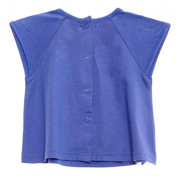 Памучна блуза с къс ръкав за бебе, синя Tape a l'oeil 170599 3