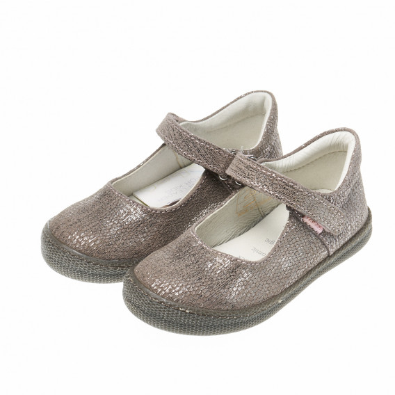 Обувки за момиче с велкро закопчаване и имитация на змийска кожа PRIMIGI 17061 