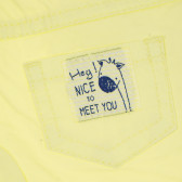 Памучен панталон за бебе за момиче жълт Tape a l'oeil 170622 3
