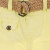 Памучен панталон за бебе за момиче жълт Tape a l'oeil 170625 2
