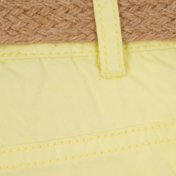 Памучен панталон за бебе за момиче жълт Tape a l'oeil 170626 3
