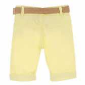 Памучен панталон за бебе за момиче жълт Tape a l'oeil 170627 4