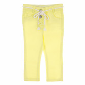 Памучен панталон за бебе за момиче жълт Tape a l'oeil 170628 