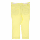 Памучен панталон за бебе за момиче жълт Tape a l'oeil 170631 4